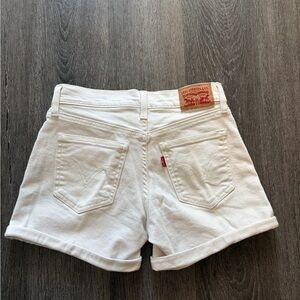 Levi's Women's Classic White Jean Shorts